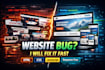 fix HTML CSS and javascript frontend bugs in your project