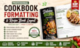 do cookbook formatting recipe book layout, amazon KDP design