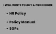 write policy and procedure, hr policy
