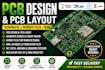 do pcb design, pcb layout, schematic design, gerber files and altium kicad