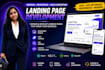design and develop a modern responsive landing page
