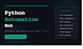 build a python automation bot to automate any repetitive task