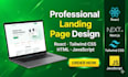 design a professional landing page with react tailwind CSS