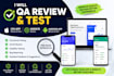 qa review and test android app, website review, and ios app user experience
