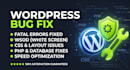 fix wordpress critical error, and backend bugs fast