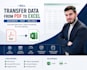 transfer data from PDF to excel accurately and fast