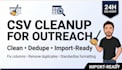 clean and format your CSV lead list for outreach