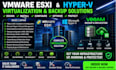 configure vmware esxi hyper v, virtual machine environment and veeam backup