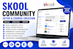 setup skool online community teachable course content skool community management