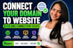 connect your domain to website and fix dns connection issues