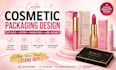 create custom lip gloss, lip balm, lipstick packaging and makeup box design