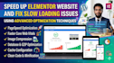 speed up elementor website and fix slow loading issues