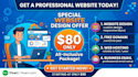 create a professional website with domain, hosting and email