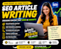 write high quality SEO articles, content, and blog posts