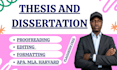 edit, proofread and format dissertation, thesis, manuscript academic content