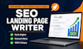 write SEO optimized landing page and website content