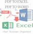 convert scanned PDF into editable excel or word