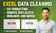 clean, organize, format and merge your excel and csv data