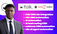 set up folk CRM with n8n automation, ai routing, workflows and integrations