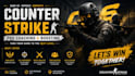 design a professional counter strike gaming logo