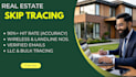 do expert real estate skip tracing, bulk and llc skip tracing