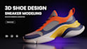 do 3d shoe design, 3d footwear modeling, sneaker design