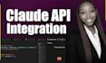 claude API integration claude API developer anthropic API integration claude