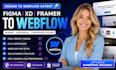 develop webflow website figma to webflow landing page framer xd to webflow cms