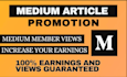 do viral promotion on your medium articles