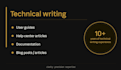 create technical guides and help center articles