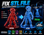 fix stl file repair mesh errors and make model print ready for 3d printing
