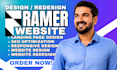 design framer website develop framer website fix framer website design animation