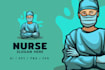 do modern high quality creative nurse logo design