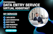 do VA data entry, leads generation, copy paste, product listing, web research