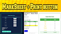 create student marksheet HTML with print button