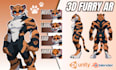 create custom vrchat furry avatar, fursona, and 3d vtuber model