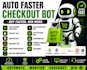 make auto faster checkout bot, shopify bot, bestbuy bot, walmart bot, ebay bot