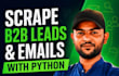 scrape b2b lead generation and emails with python