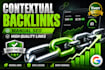 provide niche relevant contextual backlinks
