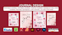 design digital planner journal, printable journal, editable journal planner, kdp