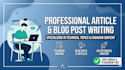 do professional technical writing and blog posts