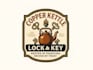 design a modern lock and key logo