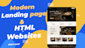 build a single page modern startup landing page