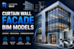 model curtain wall facades for bim and coordination