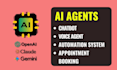 build ai agents chatbot voice bots and automation systems