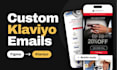design custom klaviyo email templates in figma for shopify brands