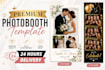 do photobooth templates for your event in 24 hours