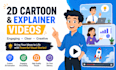 create 2d cartoon and explainer videos