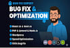 fix bugs in react js, next js, react native and node js