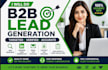 do b2b lead generation and data entry